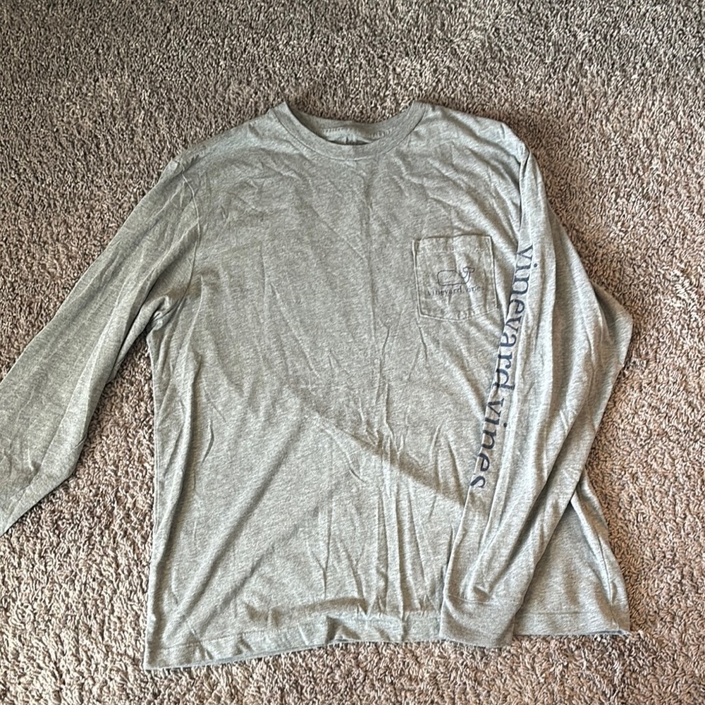 Vineyard Vines Gray Long Sleeve Tee